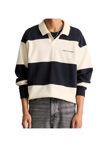 Marc O'Polo DENIM Sweatshirt 1er Pack in Dunkelblau/Natur