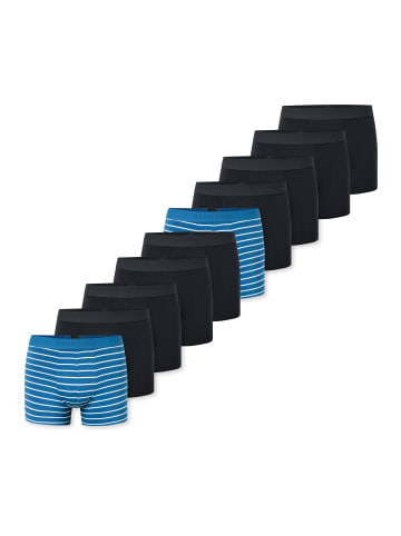 Schiesser Retro Short / Pant 95/5 Cotton in Schwarz / blau