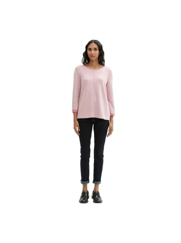 Tom Tailor Sweatshirt in pink velvet melange