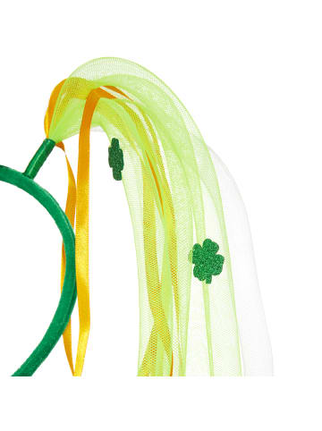 tectake Ausgefallener St. Patrick’s Day Kopfschmuck in irischen Nationalfarben, grün
