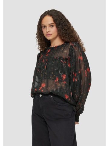 QS Bluse langarm in Schwarz