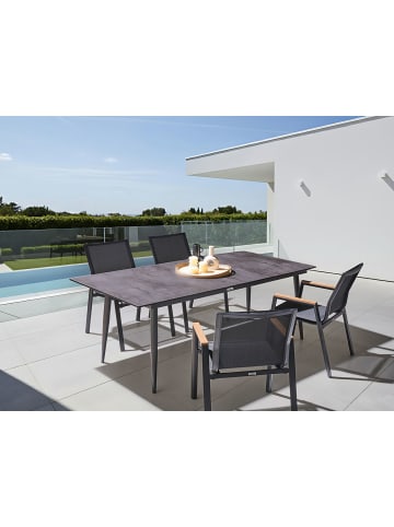 Beliani Esstisch TOLENTINO in Grau - (W) 90 x (H) 75 x (L) 180 cm