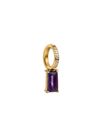 PURELEI Charm Geburtsstein Februar Amethyst Gold