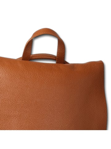 Toscanto Leder Cityrucksack Toscanto Rucksack hellbraun ca. 33cm