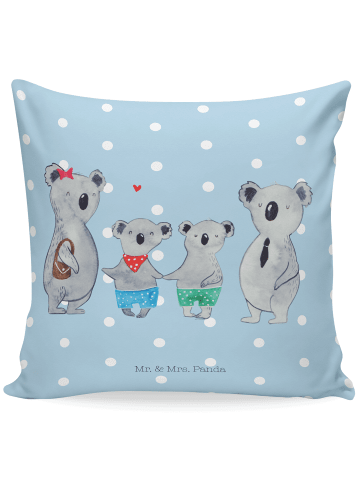 Mr. & Mrs. Panda sitzkissen Koala Familie zwei ohne Spruch in Blau Pastell