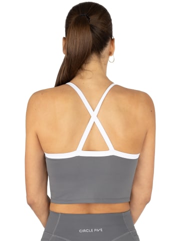 Circle Five Sporttop mit integriertem BH mit leichter Stützkraft in Anthrazit