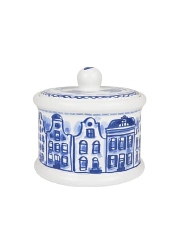 Blond Amsterdam Vorratsdose Kanalhäuser in Blau - 12,5cm
