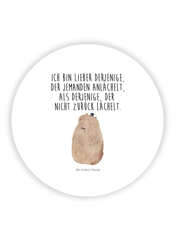 Mr. & Mrs. Panda magnet Murmeltier mit Spruch in Weiß