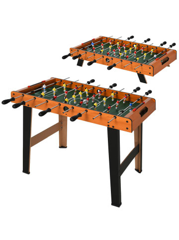 HOMCOM Mini Tischkicker,84,5L x 40B x 61,2H cm,Naturholz