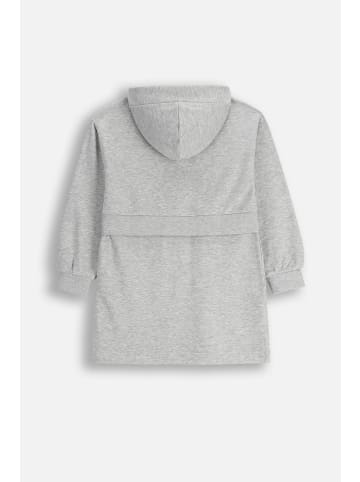 Coccodrillo Kapuzenkleid aus Sweatstoff in grau