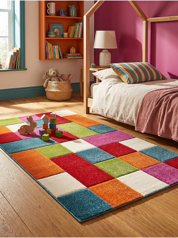 KADIMA DESIGN Teppich Kinderzimmer Kinder-Motiv Kinderzimmer pflegeleicht Motiv in Mehrfarbig