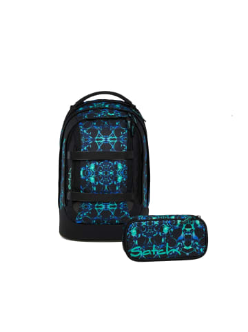 Satch Schulrucksack-Set PACK Caleido Blue 2-teilig in Blau