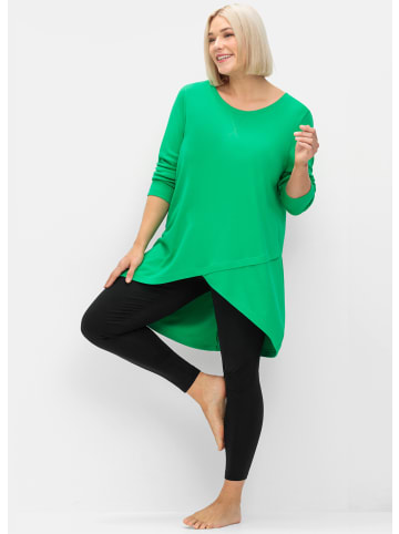 sheego Longshirt in grasgrün