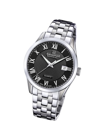 Candino Analog-Armbanduhr Candino Classic silber groß (ca. 41mm)