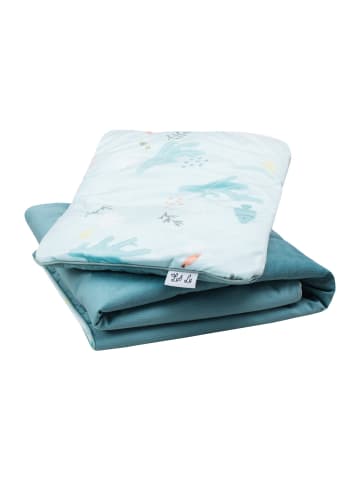 Luli Lu Decke Kissen Set Fisch in blau