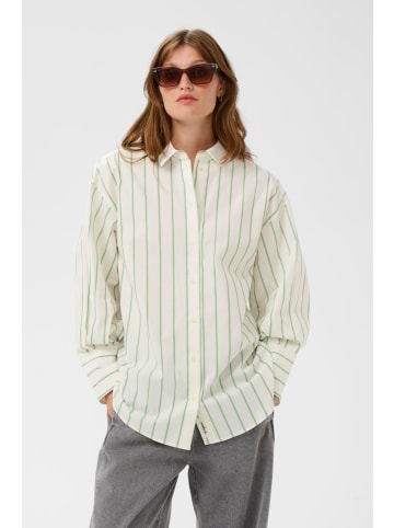 Soaked in Luxury Langarm - Hemd SLNoelle Lockere Passform in Vibrant Green and White Stripe