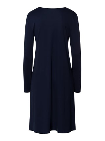Hanro Nachthemd Cotton Silk in deep navy