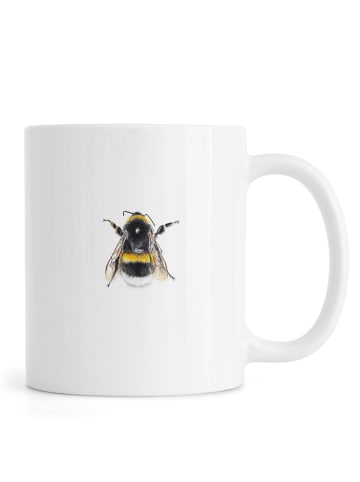 Juniqe Tasse "Bumblebee 01" in Gelb & Schwarz