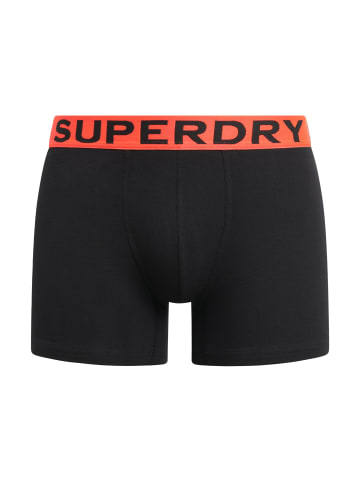 Superdry Boxershort 3er Pack in Schwarz/Orange