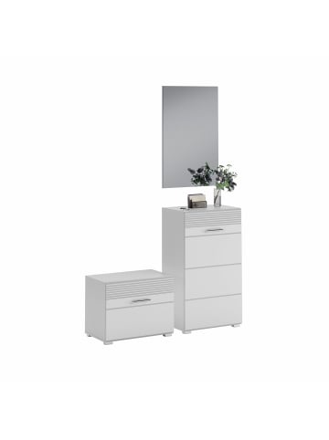 ebuy24 Garderobenaufstellung Linus Beige 115 x 37 cm