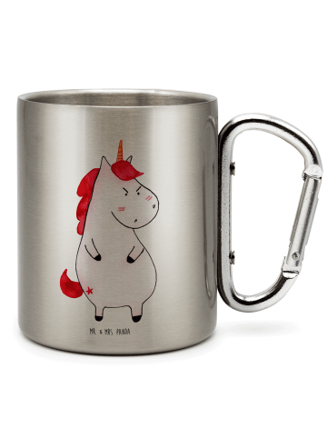 Mr. & Mrs. Panda Kaffeetasse Einhorn Wut ohne Spruch in Silber