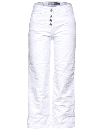 Cecil Loose Fit Culotte Jeans in Weiß