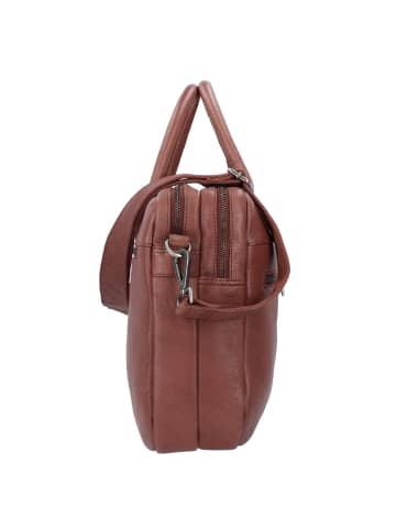 Cowboysbag Carrington Aktentasche Leder 37 cm Laptopfach in tan