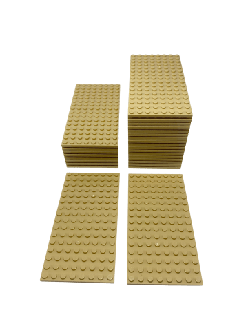 LEGO 8x16 Platten Bauplatten Hellbeige 92438 10x Teile - ab 3 Jahren in beige