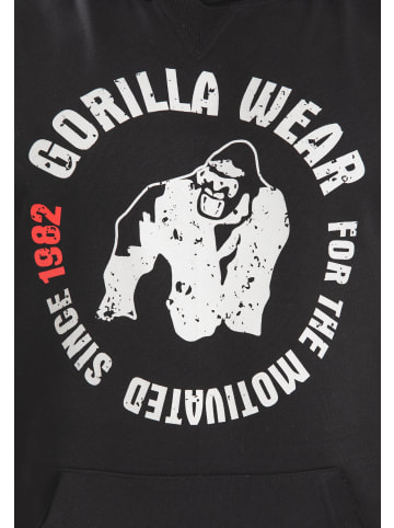 Gorilla Wear Marshall Ärmelloser Hoodie – Schwarz – 2XL