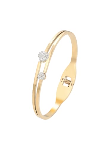 faina Women Bracelet With Rhinestones in Gold