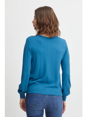 Fransa Strickjacke FRBLUME CAR 5 - 20611796  Klassischer Feinstrick-Cardigan in Blau