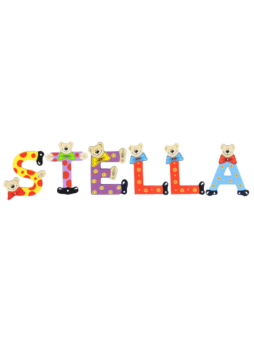 Playshoes Deko-Buchstaben "STELLA" in bunt