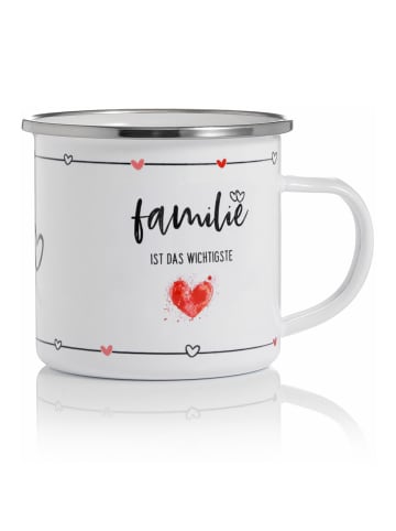 Himmelsflüsterer  Emaille-Tasse - Familie ist das Wichtigste