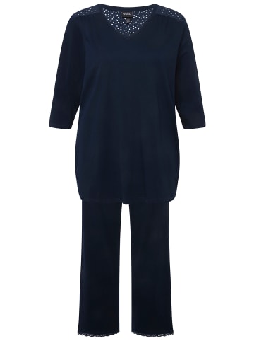 Ulla Popken Pyjama in nachtblau
