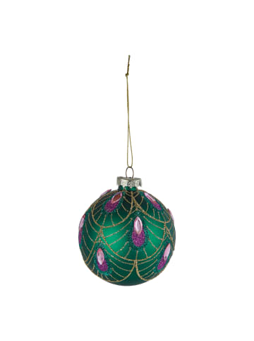 Butlers Weihnachtskugel HANG ON Jolly & Bright in Grün