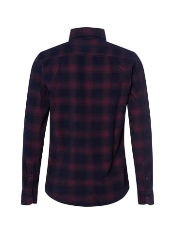 Nils Sundström Hemd in himbeer marine