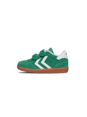 Hummel Schnürsenkel Sneaker Victory Suede Lebensstil Kinder in PEPPER GREEN