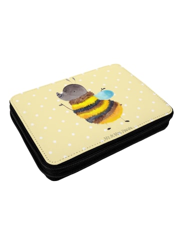 Mr. & Mrs. Panda Bleistiftetui Hummel flauschig ohne Spruch in Gelb Pastell