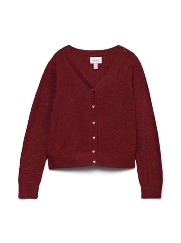 Vero Moda Girl Strickjacke in Syrah