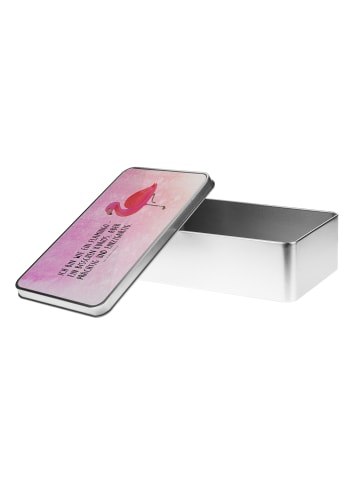 Mr. & Mrs. Panda Aufbewahrungsbox Flamingo Classic mit Spruch in Aquarell Pink