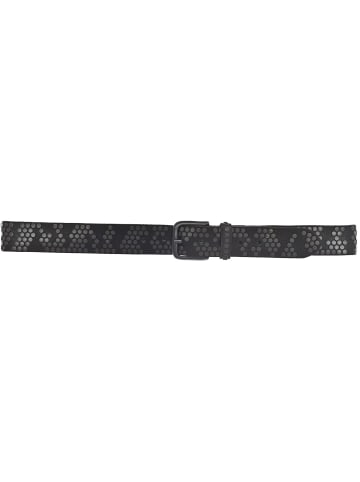 b.belt Nietengürtel Leder in schwarz