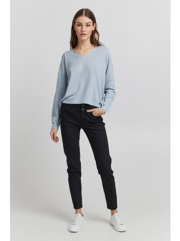 Oxmo V-Ausschnitt-Pullover OXKatla in Blau