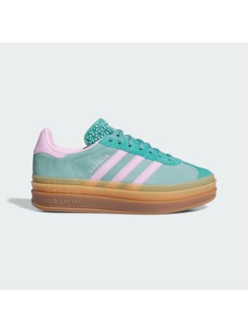 adidas Sneaker Gazelle in Puderblaugrün / Fliederlila / Reines Blaugrün