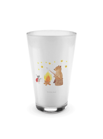 Mr. & Mrs. Panda Blümchentailglas Bär & Marienkäfer Lagerfeuer ohne ... in Transparent