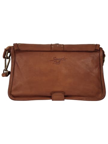 Samantha Look Handtasche echt Leder in cognac