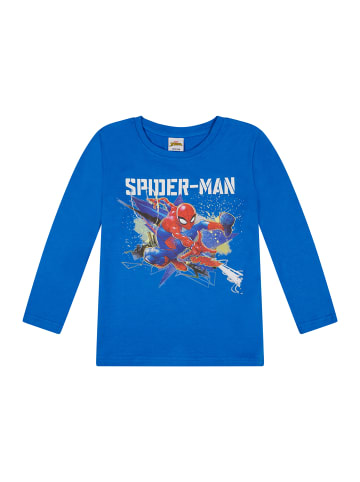 ONOMATO! Langarmshirt Spider-Man Longsleeve in Blau