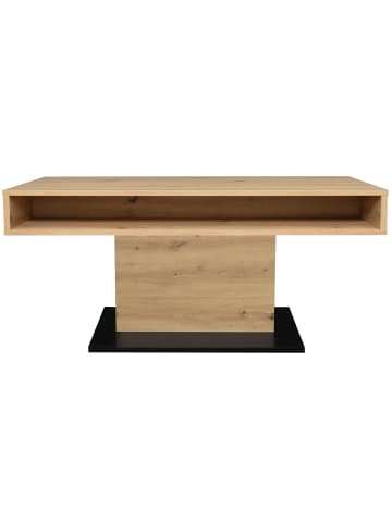 58 aufm Kessel COUCHTISCH Höhenverstellbar Else 2 110x59x60 Holzwerkstoff Asteiche