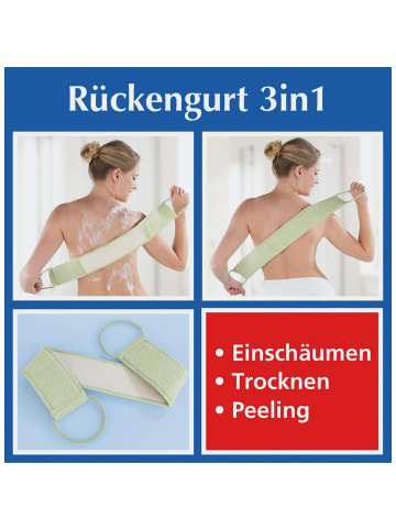 Wenko Waschgurt 3-in-1 in natur-grün