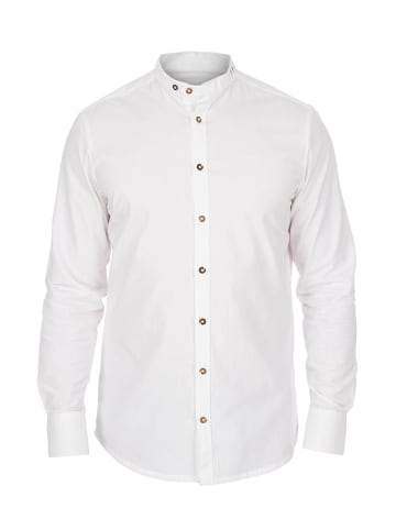 OS-Trachten Stehkragenhemd 420041-0709 in weiß