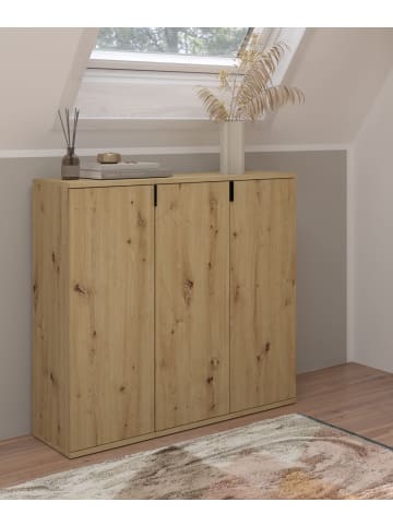 Inn.Furn Kommode Artisan Eiche 91 cm, Flurkommode mit flexibler Inneneinteilung